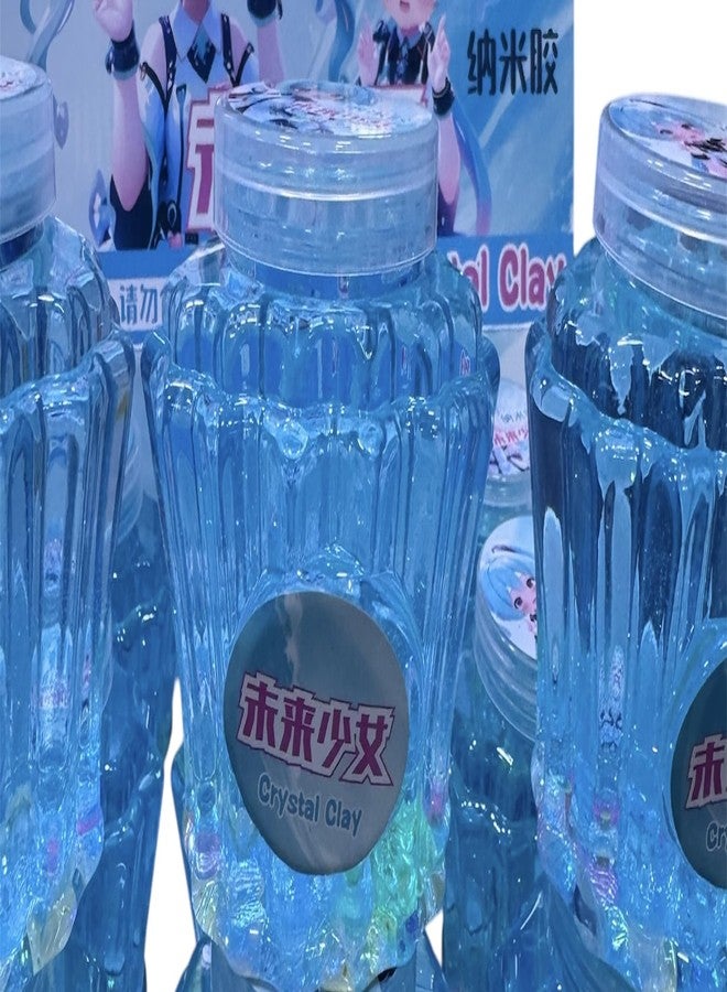Richtots Premium Blue Crystal Non Sticky Slime with Crystals Parts-1Piece - Image 1